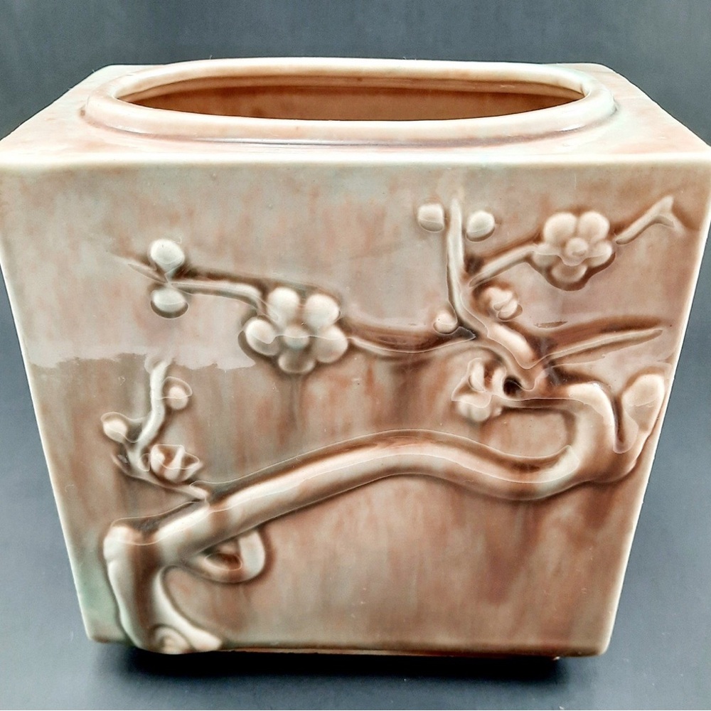 Vintage Cherry Bloodom USA Planter